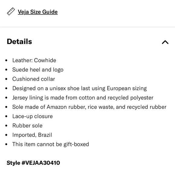 Veja V-12 Sneakers, Extra-White/Sable, 40 - Picture 5 of 6